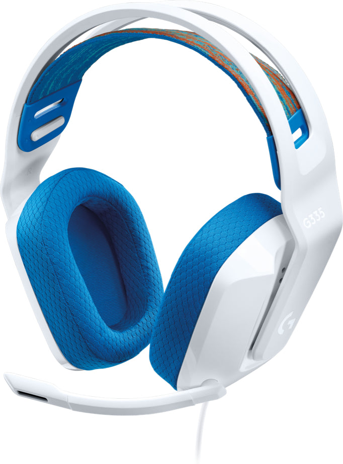Diademas LOGITECH G335 - Diadema, Blanco/Azul Diademas LOGITECH G335 - Diadema, Blanco/Azul